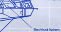 Inset of an Origin Aerospace Rapier II blueprint showing the electrical system.