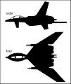 F-57A Sabre silhouette circa 2664
