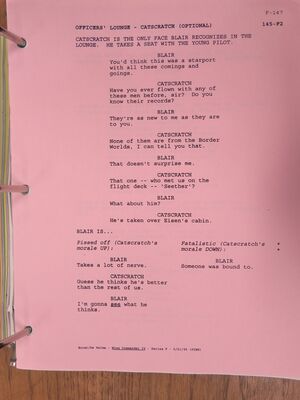 WC4 Shooting Script 156.JPG