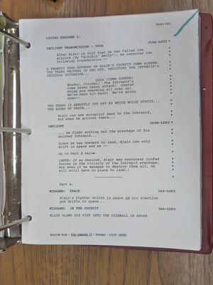 WC4 Shooting Script 401.JPG