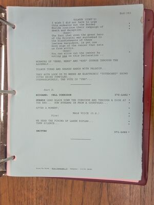 WC4 Shooting Script 403.JPG