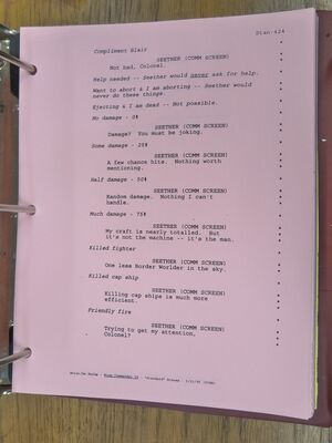 WC4 Shooting Script 445.JPG