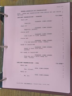 WC4 Shooting Script 495.JPG