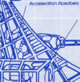 Inset of an Origin Aerospace Rapier II blueprint showing the acceleration absorbers.
