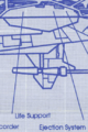 Inset of an Origin Aerospace Raptor blueprint showing the ejection system.